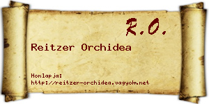 Reitzer Orchidea névjegykártya